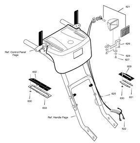 Headlight Diagram and Parts List for 627954X16A 2005 Briggs and Stratton Snow Blower